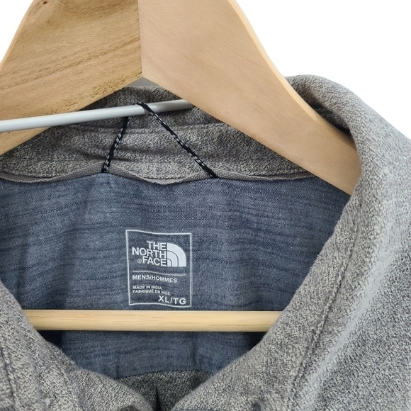 The North Face Men's Utility Flannel Shirt Double Chest Pocket Gray Size XL - Picture 6 of 11